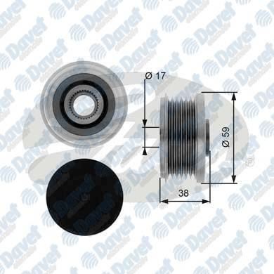 GATES OAP7077 Alternator Kasnagi Berlingo Iii Partner Tepe C4 Picasso 1.6hdi-Berlingo Ii 2.0hdi-1.6hdi-C-Elysee-P301 1.2 Vti 72 1.6 Hdi C1-P107 1.2 Vti 82 04/14 ->